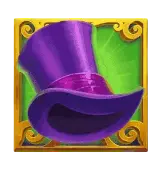 Lila hatt högbetalande symbol i Break the Piggy Bank slot